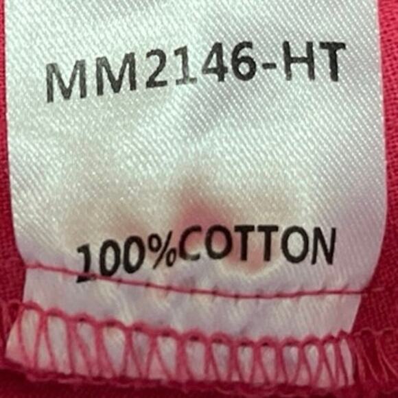 Double Crazy 100% Cotton Pink Plunge V Halter A Line Mini Dress Size M - Picture 4 of 4